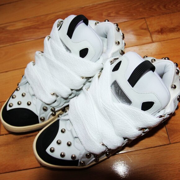 BNWT AW23 LANVIN CURB SNEAKERS WITH STUDS 45 - Picture 2 of 9